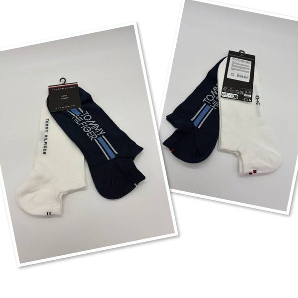 tommy Hilfigger 43/46 enkelsokken marineblauw