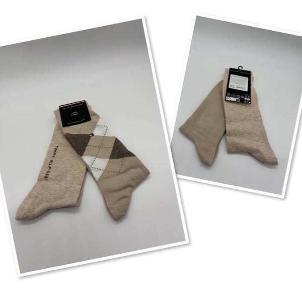 Tommy Hilfiger sokken 43/46 2x sokken beige