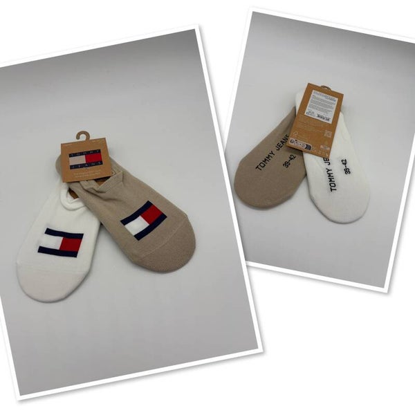 Tommy Hilfiger sokken 39/42 2x enkelsokken beige