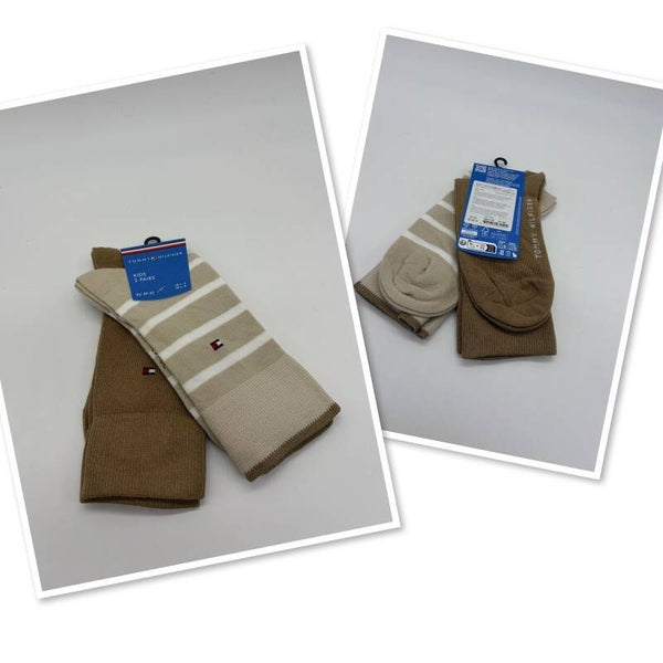 Tommy Hilfiger sokken 39/42 2x sokken beige/kastanje