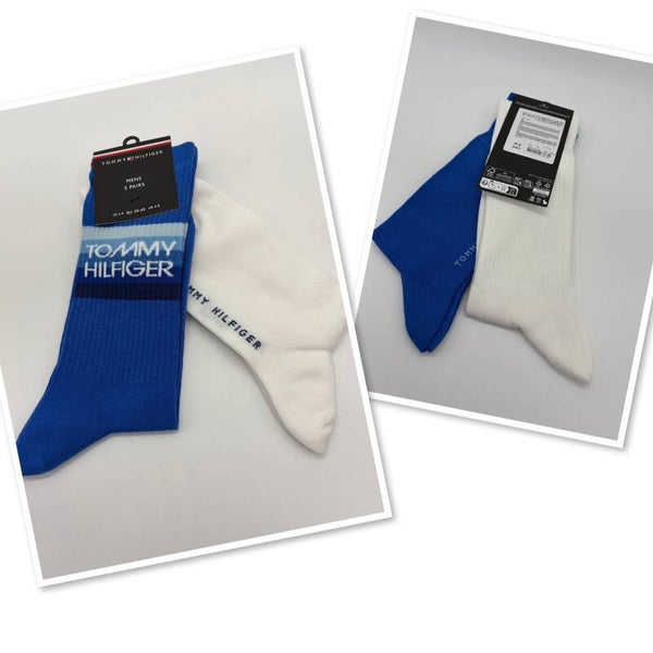 Tommy Hilfiger 39/42 2x sokken blauw/wit