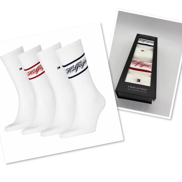 Tommy Hilfiger 43/46 4x sokken wit