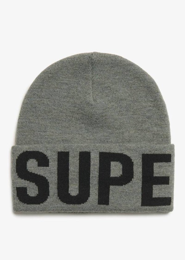 Superdry Gebreide Muts Grijs – One Size