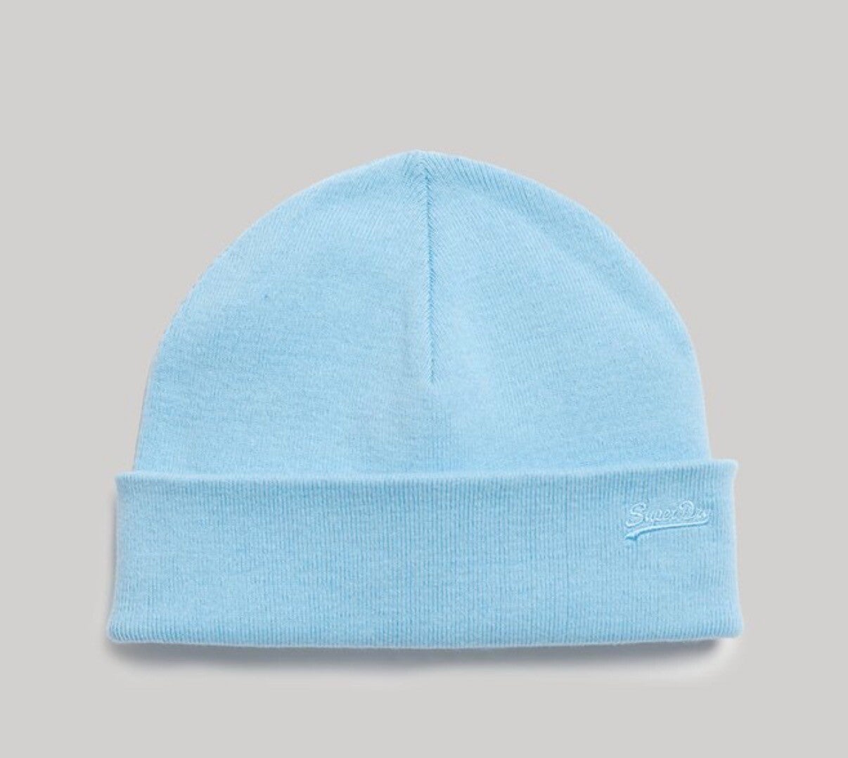Superdry Hemelsblauwe Muts met Geborduurd Logo – One Size