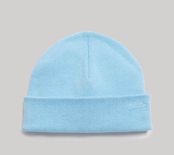 Superdry Hemelsblauwe Muts met Geborduurd Logo – One Size
