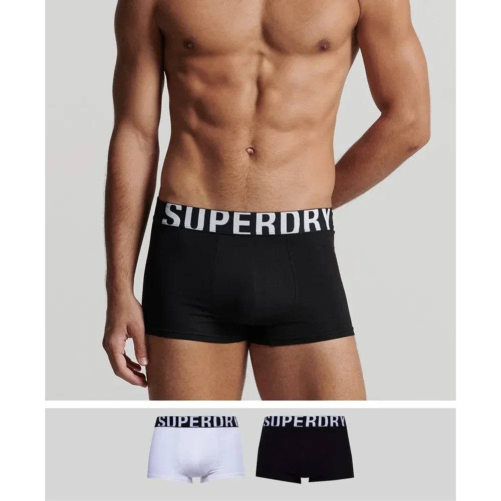Superdry Boxer 2-Pack Wit/Zwart – Heren- maat-S