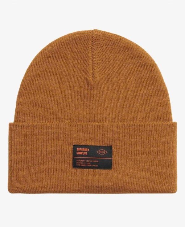 Superdry Muts Tabac One Size |Warme Gebreide Wintermuts