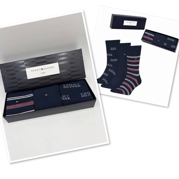 Tommy Hilfiger 3 paar sokken 39/42 marineblauw