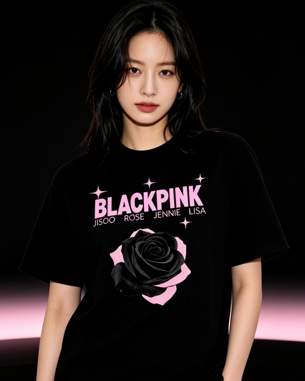 Blackpink rose tshirt