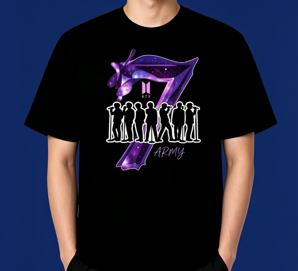 7 bts silhouette tshirt