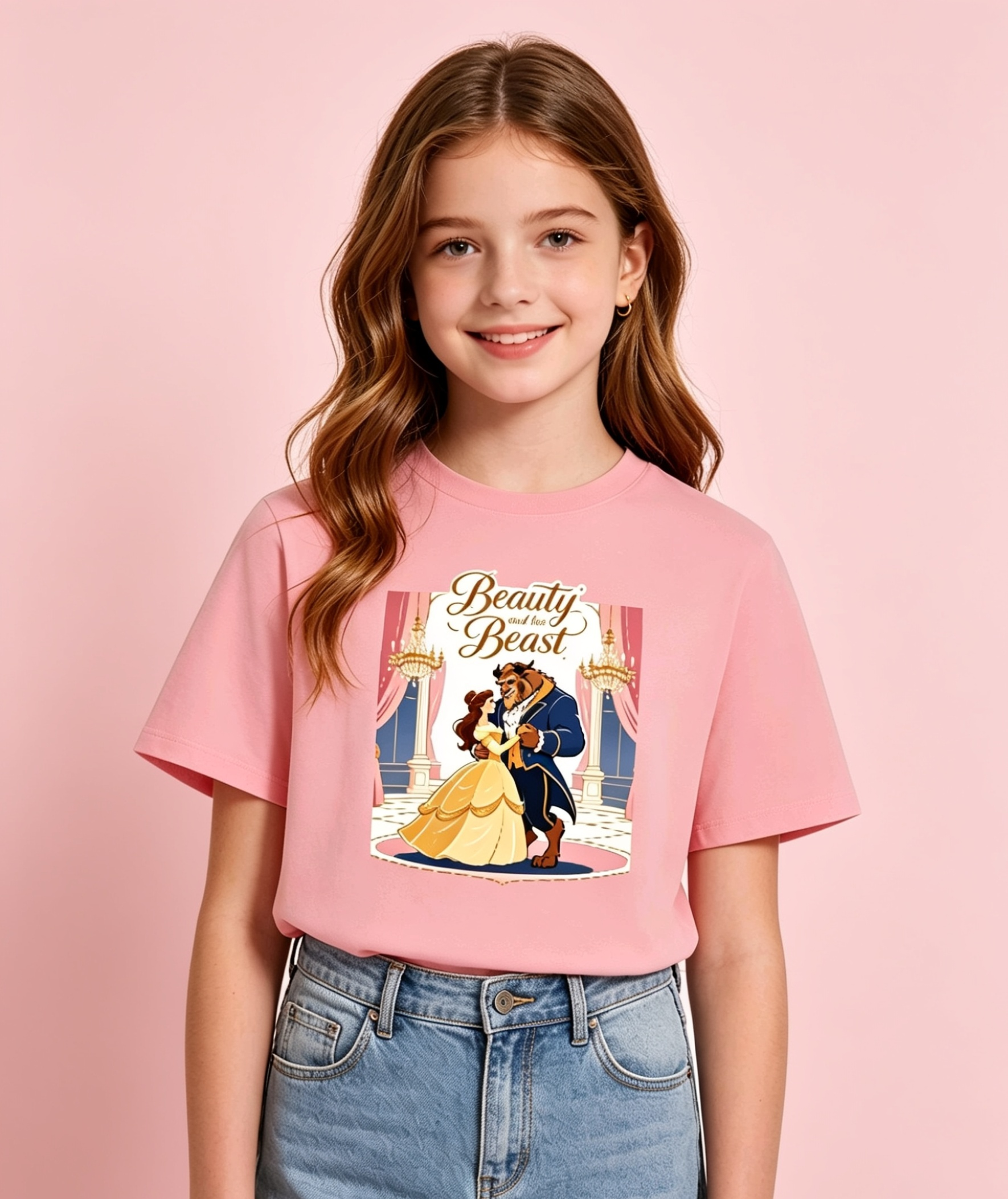 Beauty and the best peach tshirt