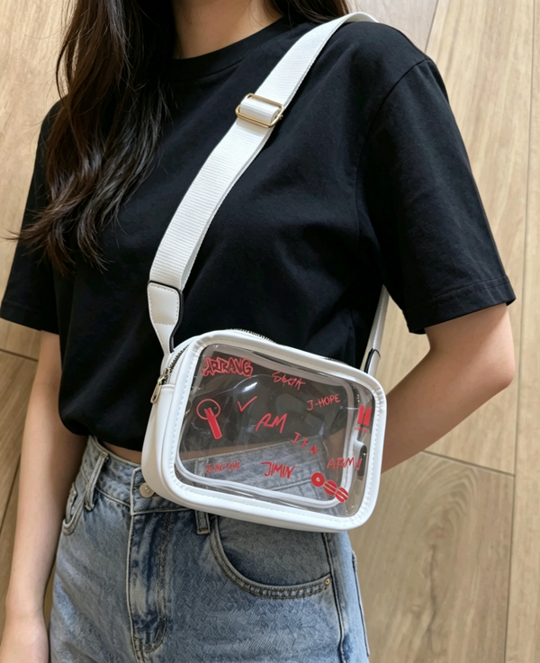 Bts arirang crossbody bag (white)
