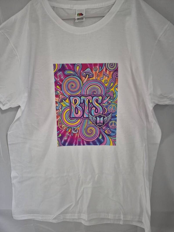 Bts tie dye design tee