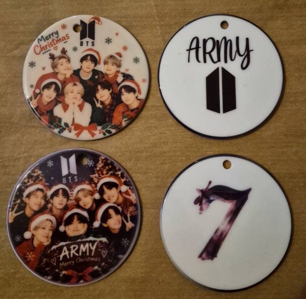 Bts ceramic Christmase tree ornament