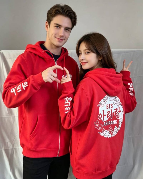 BTS ARIRANG zip up hoodie