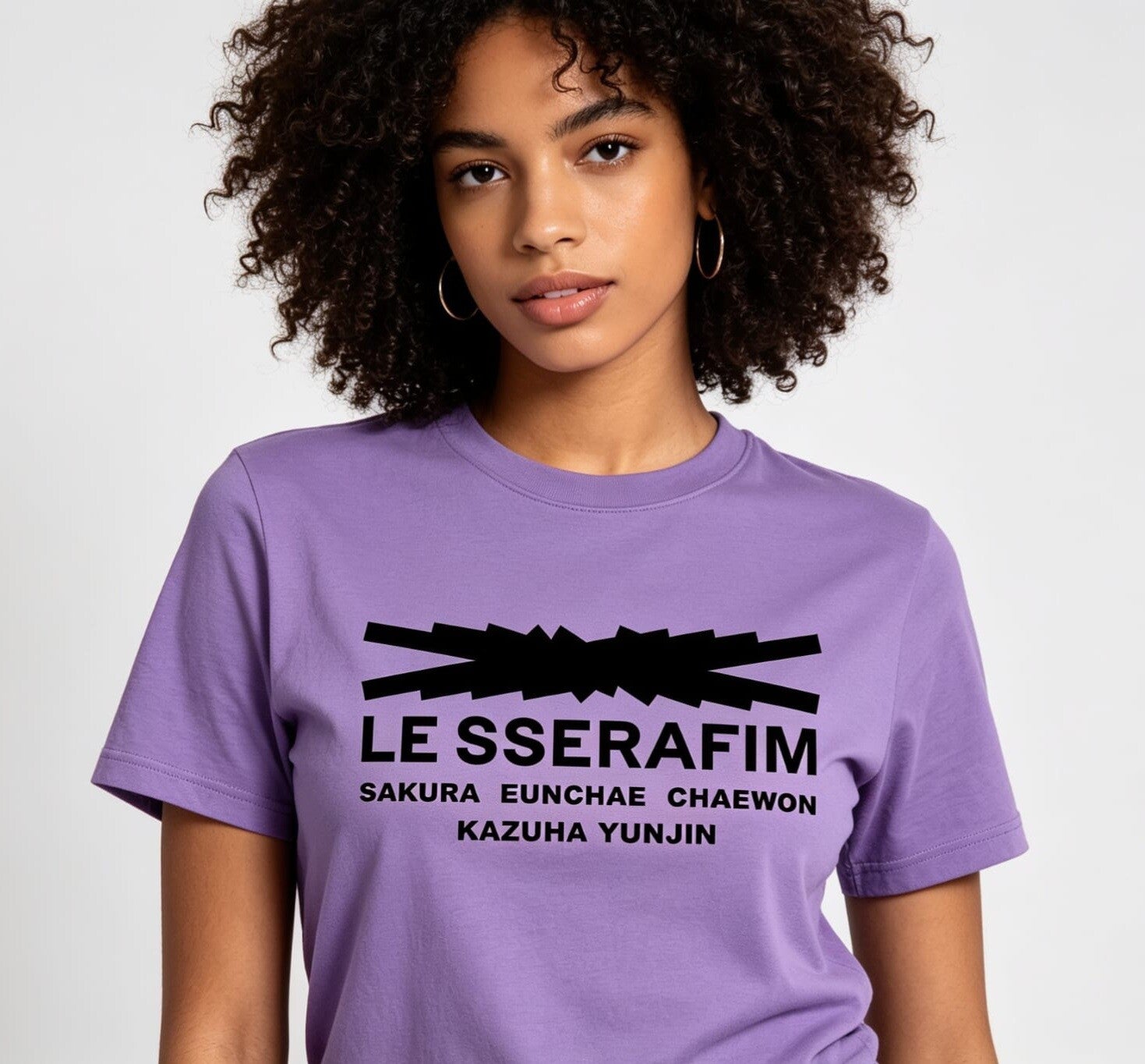 Le sserafim tshirt style 3