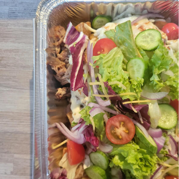 The Barbershop - pulled pork - cajun aardappels - salade