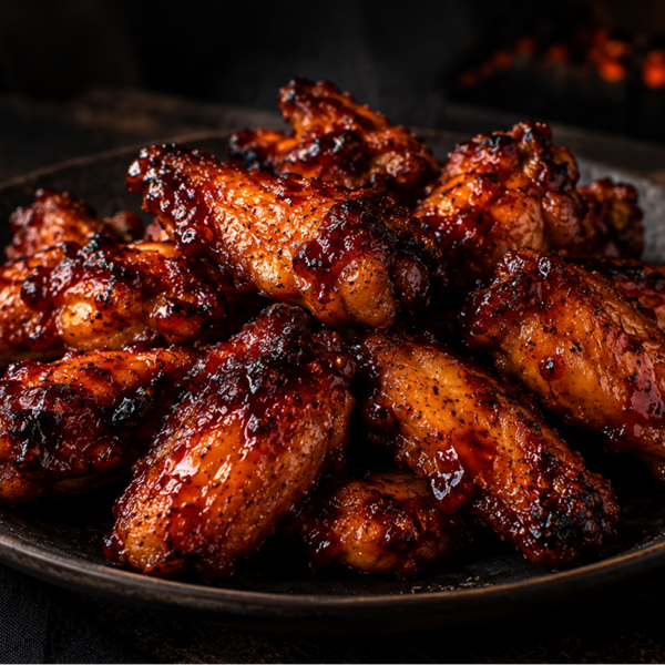 BBQ Chicken wings - aardappel gratin - salade