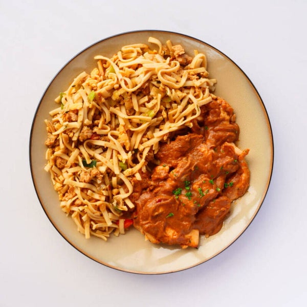 Bami - varkenshaas sate