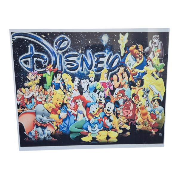 Aluplatte mit vielen Disneycharaktären