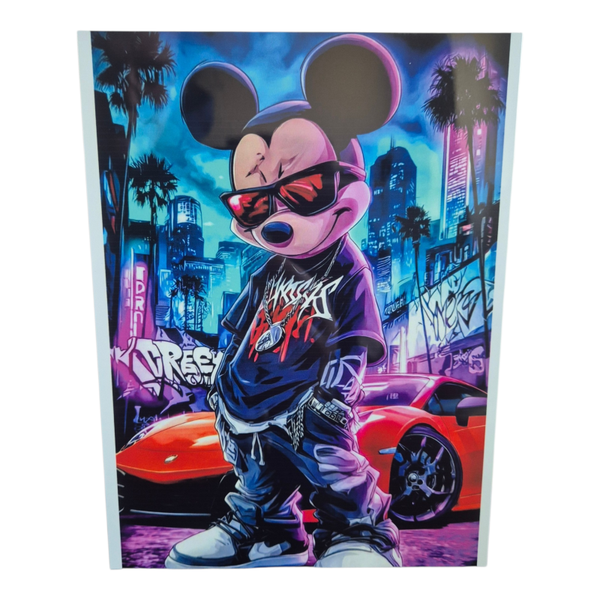 Aluplatte Coole Mickey Mouse