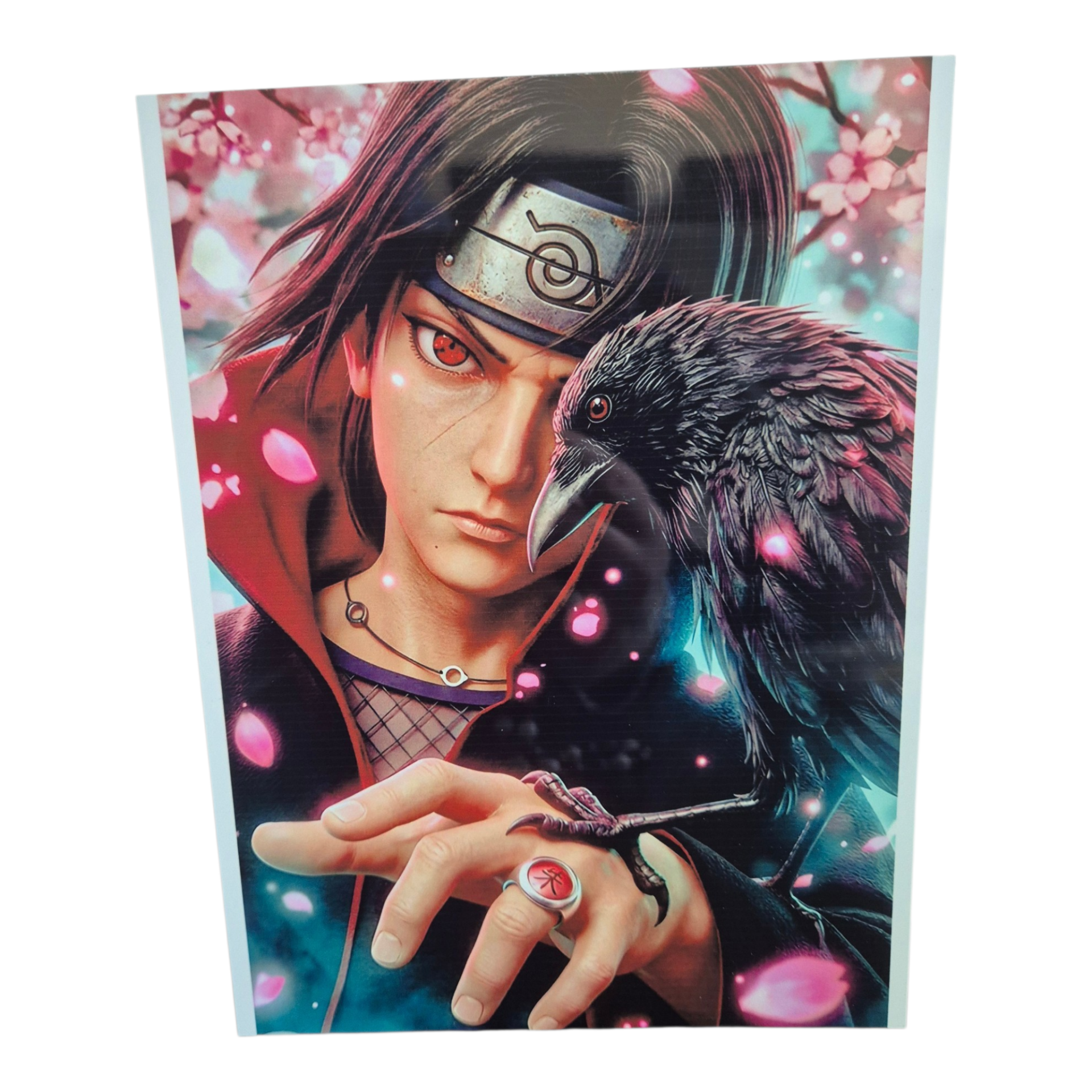 Aluplatte Naruto mit Krähe