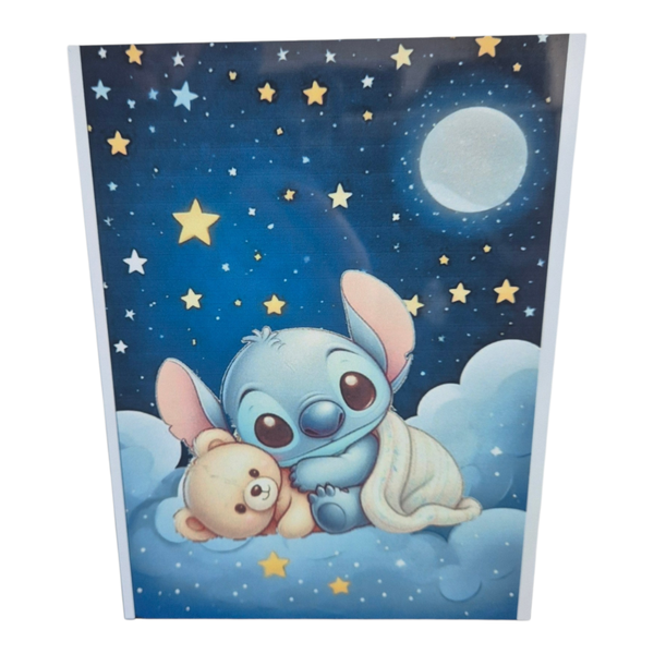 Aluplatte mit Babystitch