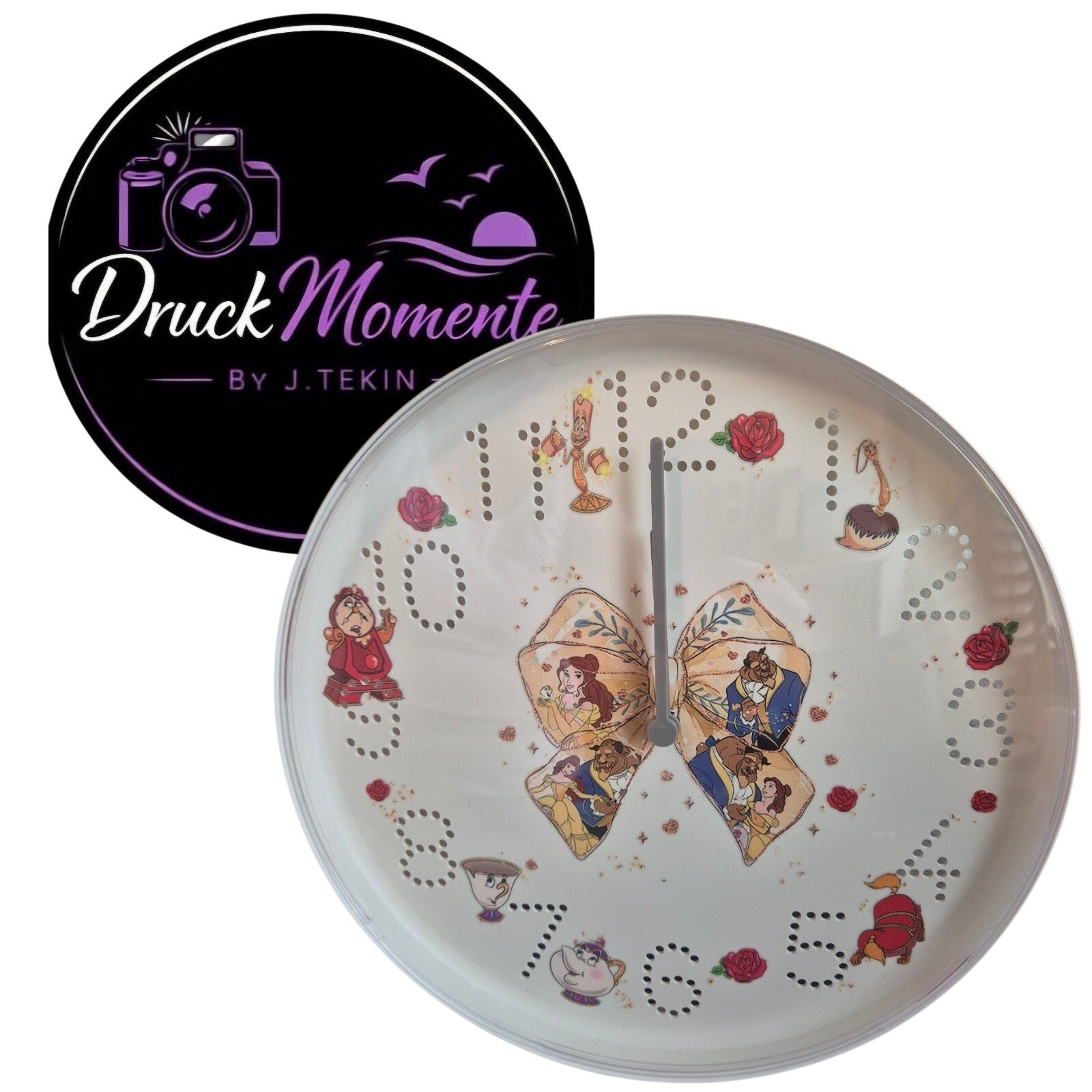 Wanduhr Die Schöne und das Biest