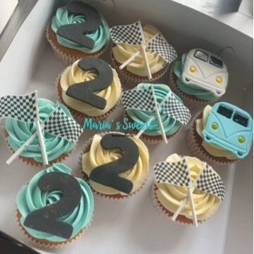Auto/race Cupcakes