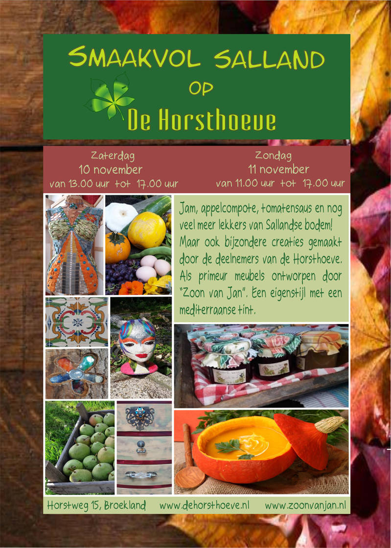 Smaakvol Sallans Fair op de Horsthoeve 10 en 11 oktober 2018