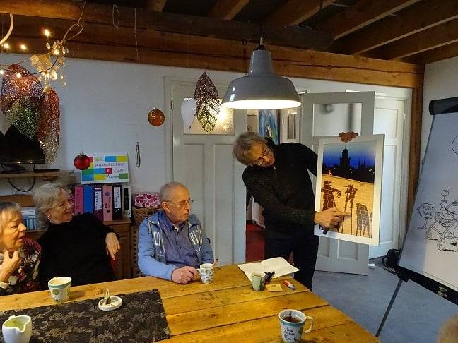 cartoon- en striptekenaar op bezoek - Lex