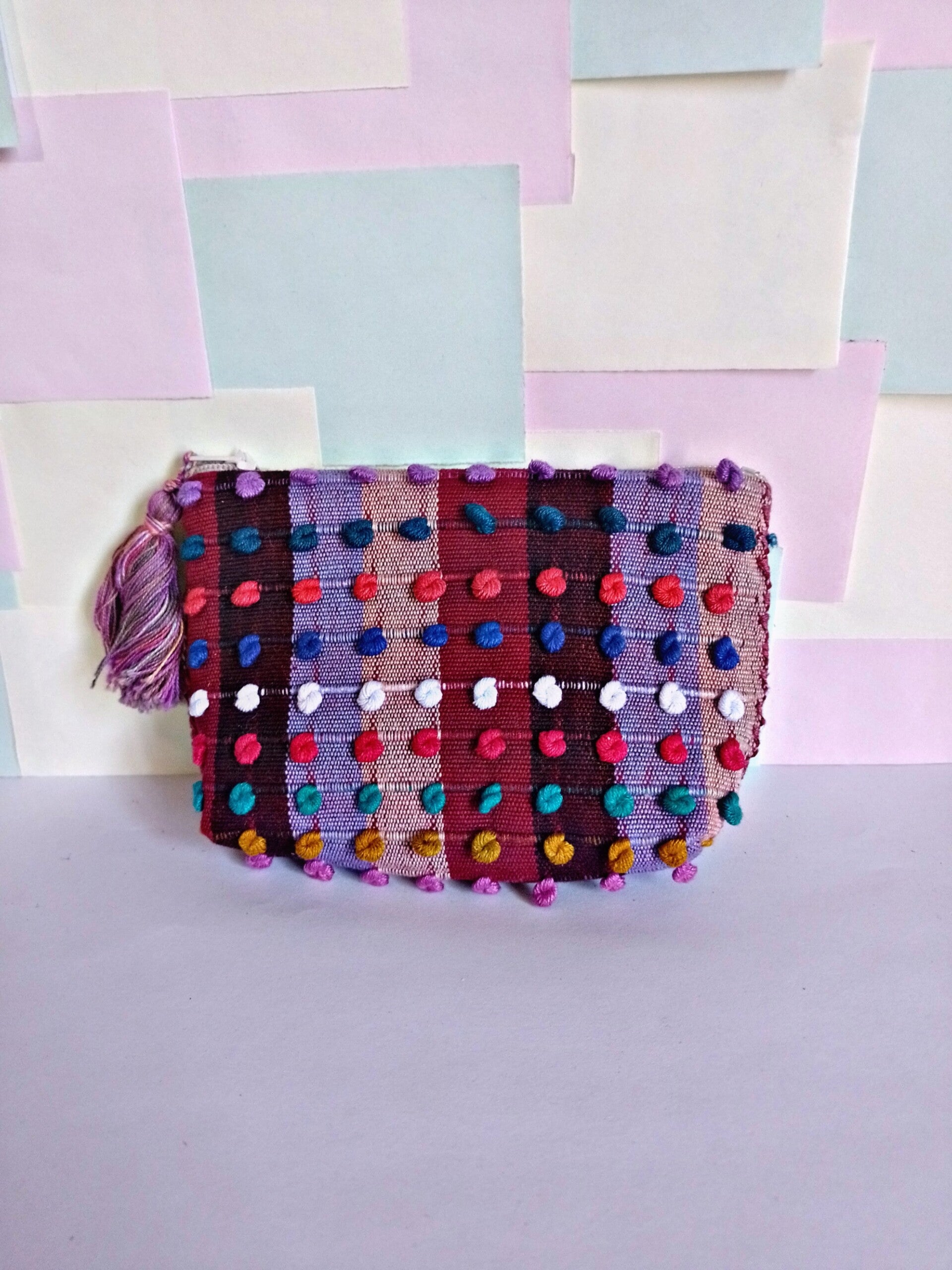 Monedero de telar de cintura de Chiapas