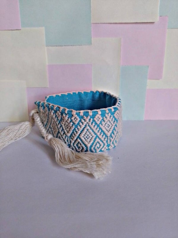 Pulsera de telar de cintura de Chiapas
