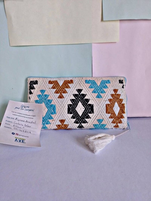 Cartera de telar de cintura de Chiapas