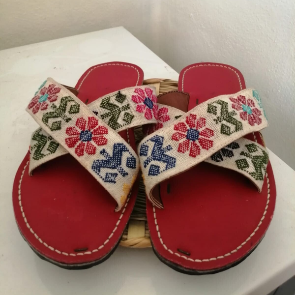 sandalias tejidas