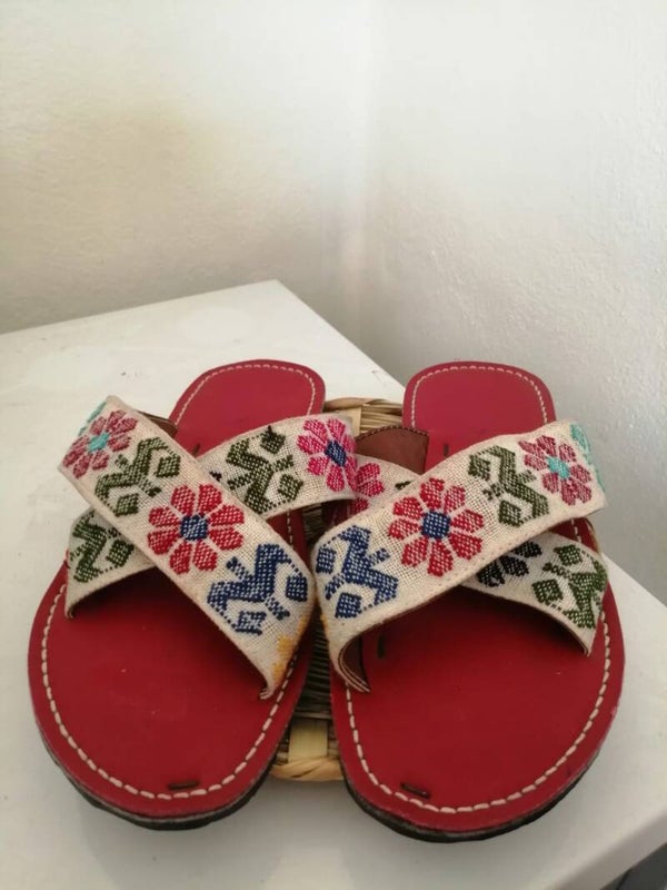 sandalias tejidas
