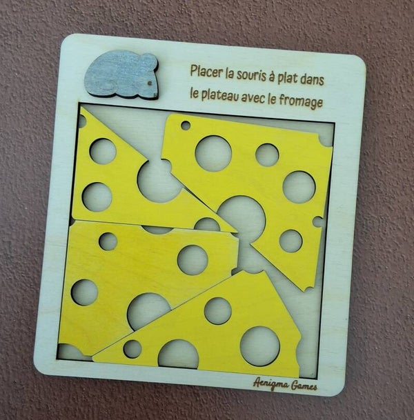 Souris et Fromage – Jeu de logique en bois
