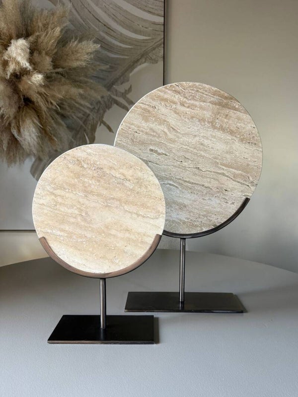 Marmeren Ornament Moreno – Beige & Bruin | Light & Living