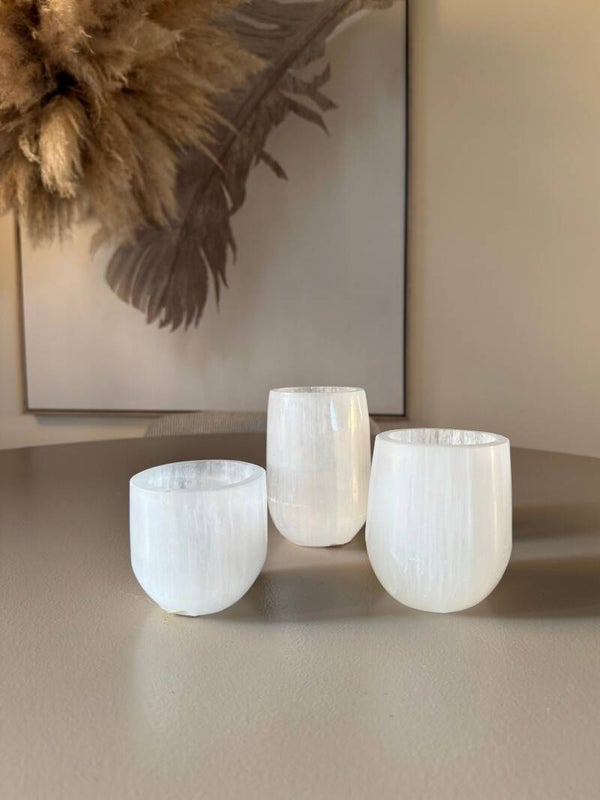 Seleniet Waxinelichthouder Ovaal – M, L & XL
