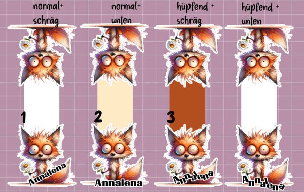 Crazy Animals Lesezeichen