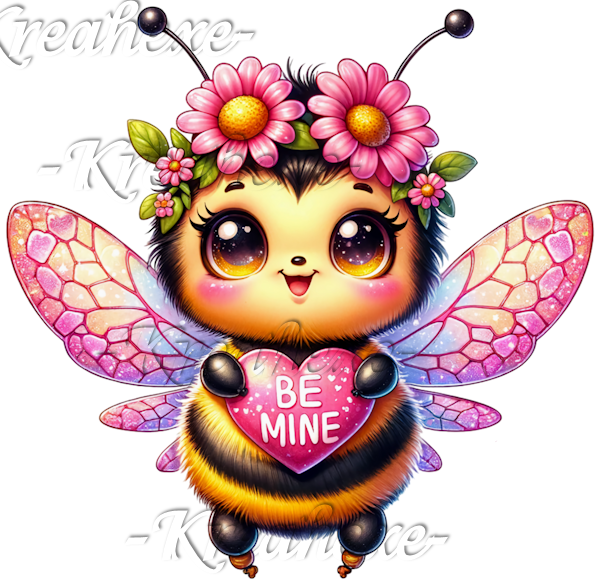 Valentine Honigbienen     (w  10)