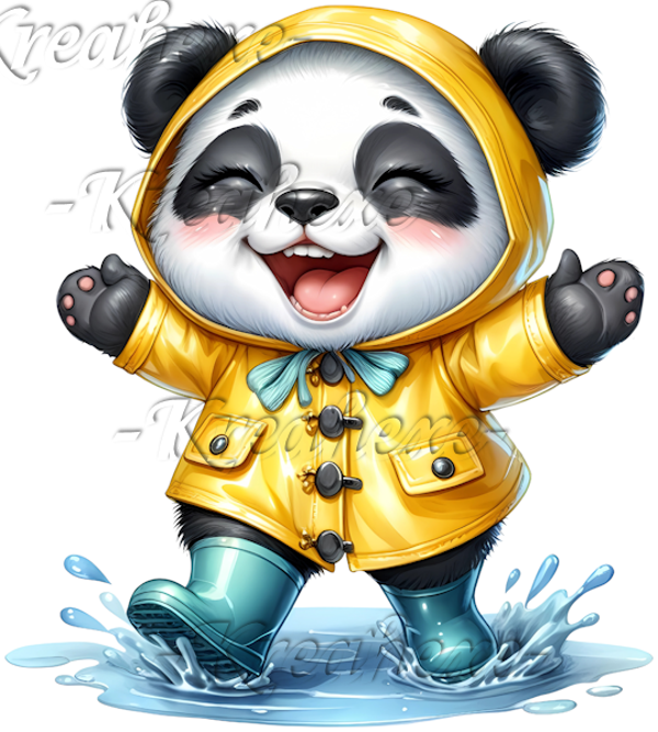 Panda im Regen II   (12)