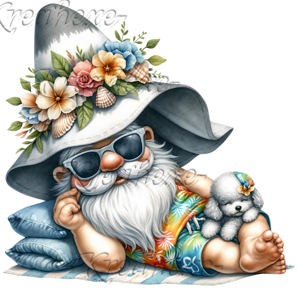 Gnome mit Hund (w 23)