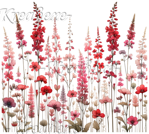 Wildblumen rot  (8)