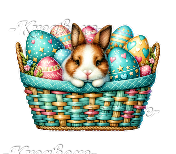 Hasen im Osterkorb  (DA  10)