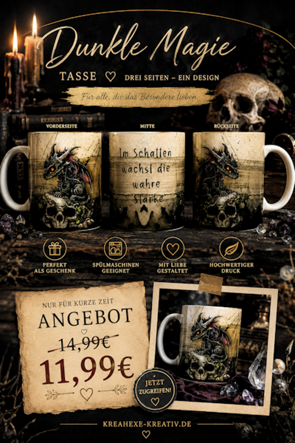 Keramiktasse " Dunkle Magie"