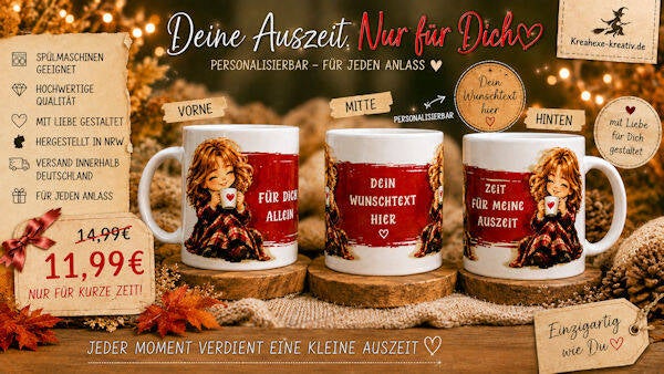 Keramiktasse " Deine Auszeit "