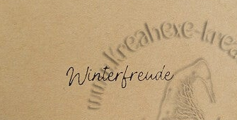 Stempel  " Winterfreude "