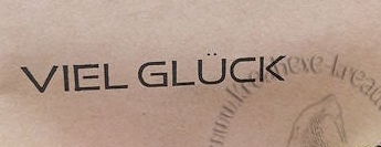 Stempel  "Viel Glück"
