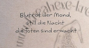 Stempel  " Blutrot der Mond "